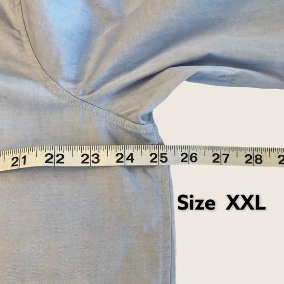 Gap Boyfriend fitted Oxford Blue Button Down Shirt - Picture 12 of 15